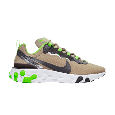 Pre-owned Nike React Element 55 'lime Green' In Tan