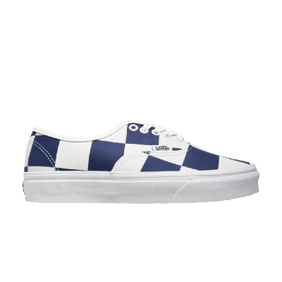 Pre-owned Vans Authentic 'leather Check' In White