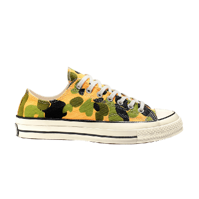 Pre-owned Converse Chuck 70 Archive Print Low 'camo' In Gold