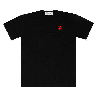 Pre-owned Comme Des Garçons Play Heart T-shirt 'black'