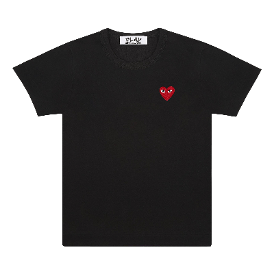 Pre-owned Comme Des Garçons Play Heart T-shirt 'black'