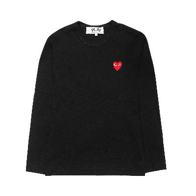 Pre-owned Comme Des Garçons Play Long-sleeve T-shirt 'black'