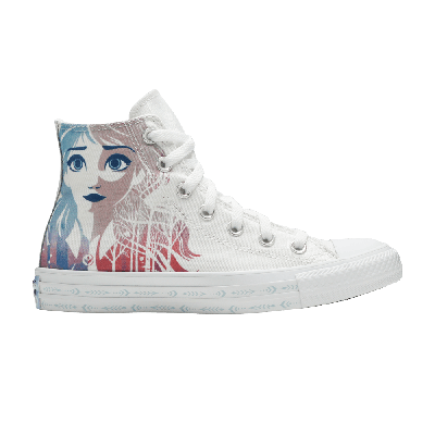 Pre-owned Converse Frozen 2 X Chuck Taylor All Star High 'anna And Elsa' In White