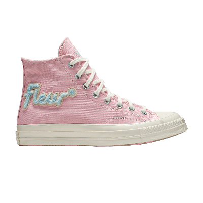 Pre-owned Converse Golf Le Fleur X Chuck 70 Chenille 'almond Blossom' In Pink