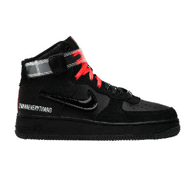 Pre-owned Nike Lauren Halsey X Air Force 1 High Le 'all For 1 - La' In Black