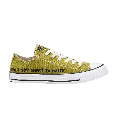 Pre-owned Converse Renew Chuck Taylor All Star Low 'life's Too Short To Waste' In Green