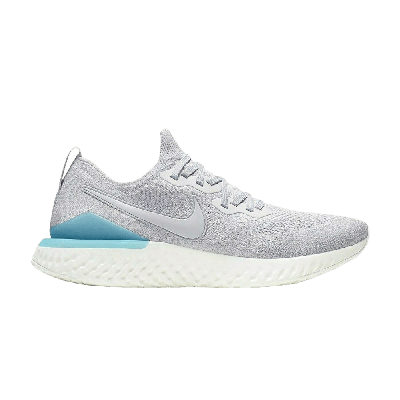 Pre-owned Nike Epic React Flyknit 2 'vast Grey Blue Lagoon'