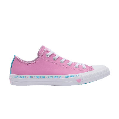 Pre-owned Converse Chuck Taylor All Star Low 'love The Progress' In Pink