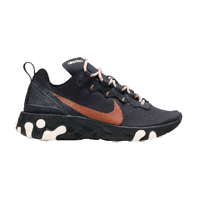 Pre-owned Nike Wmns React Element 55 'oil Grey' In Black