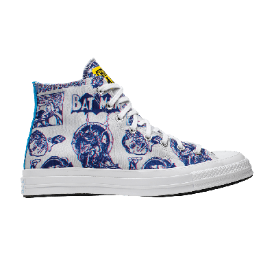 Pre-owned Converse Dc Comics X Chinatown Market X Chuck 70 High '3d Batman Print' In White