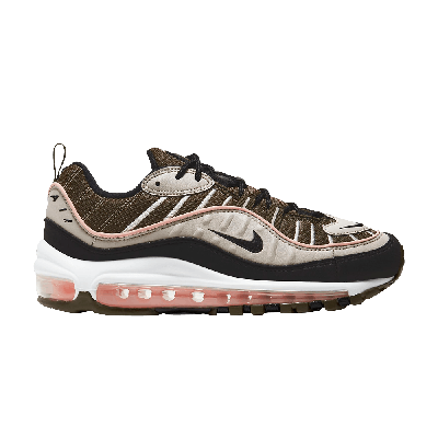 Pre-owned Nike Wmns Air Max 98 'cargo Khaki Coral' In Brown