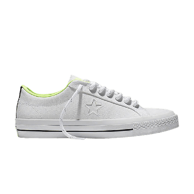 Pre-owned Converse One Star Shield Canvas Low 'white Volt'