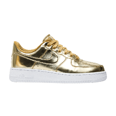 Pre-owned Nike Wmns Air Force 1 Sp 'liquid Metal - Gold'