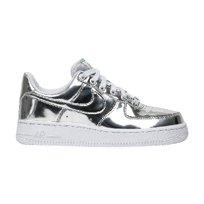 Pre-owned Nike Wmns Air Force 1 Sp 'liquid Metal - Chrome' In Silver