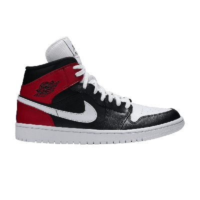 Pre-owned Air Jordan Wmns  1 Mid 'noble Red' In Black