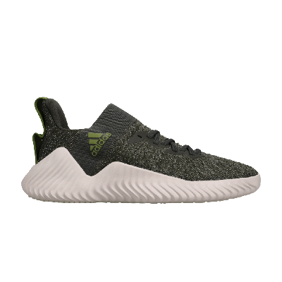 Pre-owned Adidas Originals Alphabounce Trainer 'tech Olive' In Green