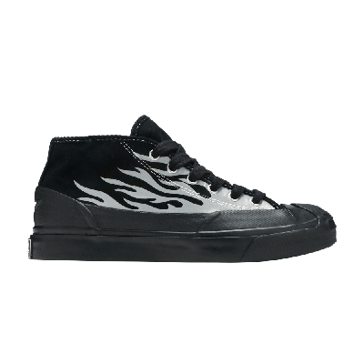 Pre-owned Converse Asap Nast X Jack Purcell Mid 'silver Flames' In Black