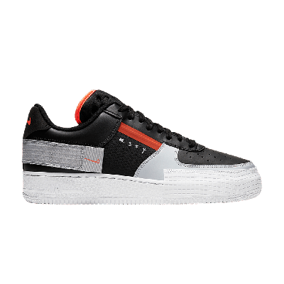 Pre-owned Nike Air Force 1 Type 'hyper Crimson' In Black