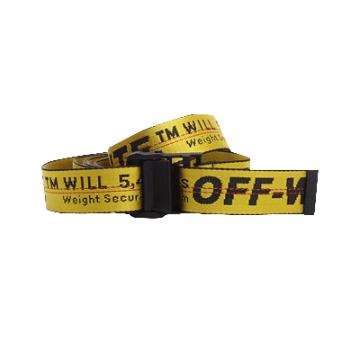 Pre-owned Off-white Industrial Belt 'yellow'