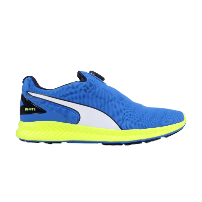 Pre-owned Puma Ignite Disc 'electric Blue Safety Yellow'