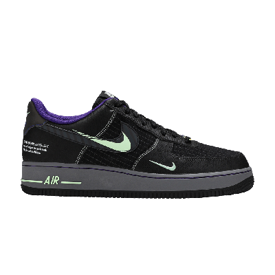 Pre-owned Nike Air Force 1 '07 Lv8 Low 'future Swoosh' In Black