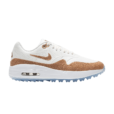 Pre-owned Nike Swarovski X Wmns Air Max 1 Golf 'gold' In White