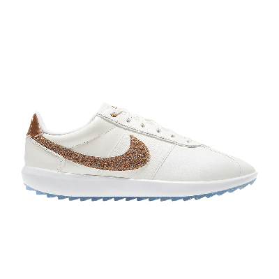 Pre-owned Nike Swarovski X Wmns Cortez Golf 'gold' In White