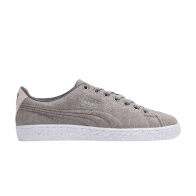 Pre-owned Puma Basket Classic Embossed Wool 'drizzle' In Grey