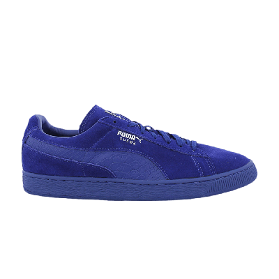 Pre-owned Puma Suede Mono 'blue'