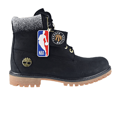 Pre-owned Timberland Nba X 6 Inch Premium 'toronto Raptors' In Black