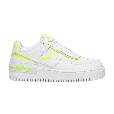 Pre-owned Nike Wmns Air Force 1 Shadow 'volt' In White