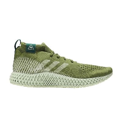 Pre-owned Adidas Originals Pharrell Williams X 4d Runner 'olive' In Green