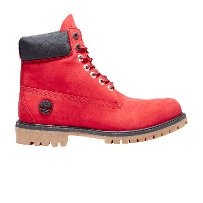 Pre-owned Timberland Nba X 6 Inch Premium Waterproof 'chicago Bulls' In Red