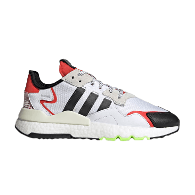 Pre-owned Adidas Originals Nite Jogger 'hi Res Red' In White