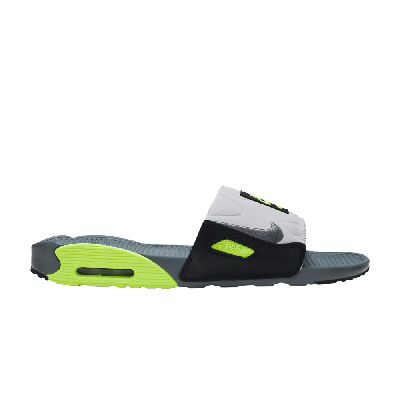 Pre-owned Nike Air Max 90 Slide 'volt' In Grey