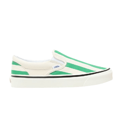 Pre-owned Vans Slip-on 98 Dx 'big Stripe - White Green'