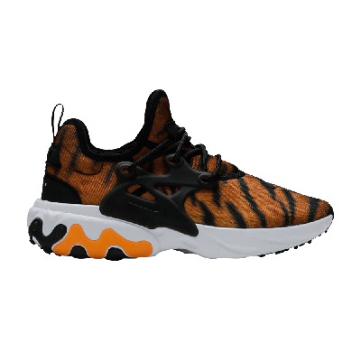 Pre-owned Nike React Presto Premium 'tiger Print' In Orange
