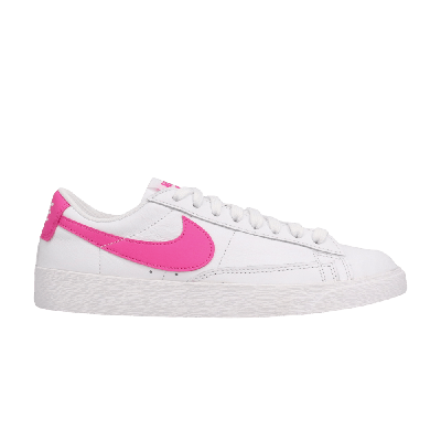 Pre-owned Nike Wmns Blazer Low Le 'laser Fuchsia' In White