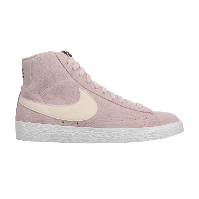 Pre-owned Nike Wmns Blazer Mid Vintage Suede 'barely Rose' In Pink