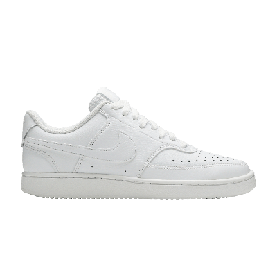 Pre-owned Nike Wmns Court Vision Low 'triple White'