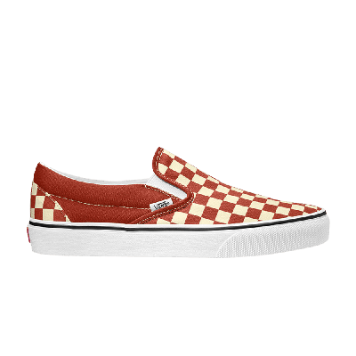Pre-owned Vans Classic Slip-on 'checkerboard Picante' In Red