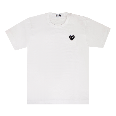 Pre-owned Comme Des Garçons Play Heart T-shirt 'white'