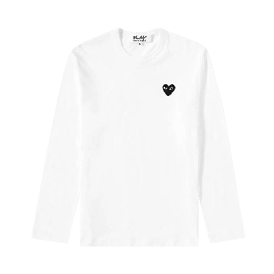 Pre-owned Comme Des Garçons Play T-shirt 'white'