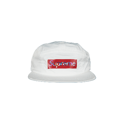 Pre-owned Supreme Holographic Camp Cap 'white'