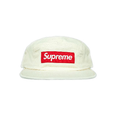 Pre-owned Supreme Washed Chino Twill Camp Cap 'natural' In Tan