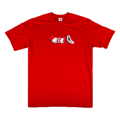 Pre-owned Supreme Cat In The Hat T-shirt 'red'