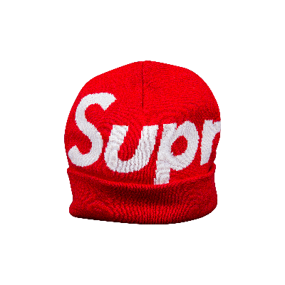Pre-owned Supreme Big Logo Beanie 'red'