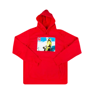 Pre-owned Supreme X The North Face Photo Hooded Sweatshirt 'red'
