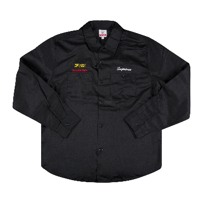 Pre-owned Supreme X Honda Fox Racing Work Shirt 'black'
