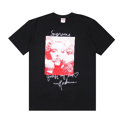 Pre-owned Supreme Madonna T-shirt 'black'